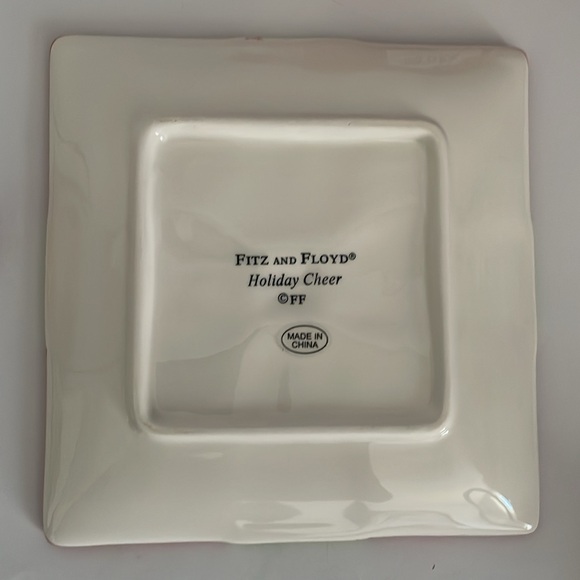 Fitz And Floyd Holiday Cheer Snack Plate & Spreader Macy’s Exclusive 🎁 🆕️ - Picture 9 of 17